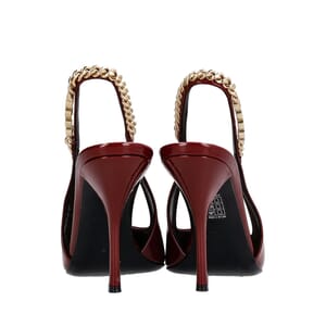 Patent Signoria Slingback Pumps Burgundy, view 5
