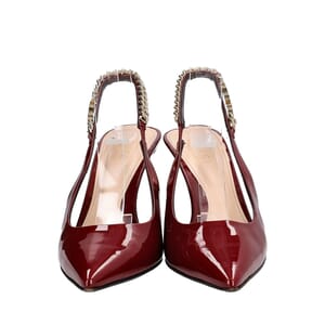 Patent Signoria Slingback Pumps Burgundy, view 3