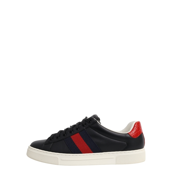 Leather Ace Sneakers Black