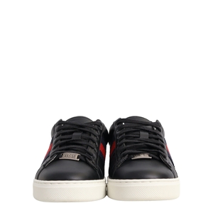Leather Ace Sneakers Black, view 3
