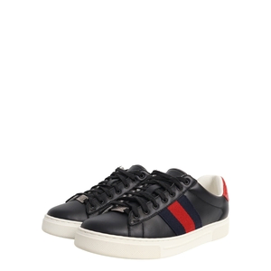 Leather Ace Sneakers Black