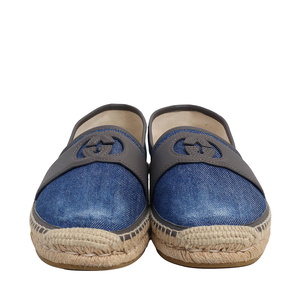 Denim GG Espadrilles Blue/Grey, view 3