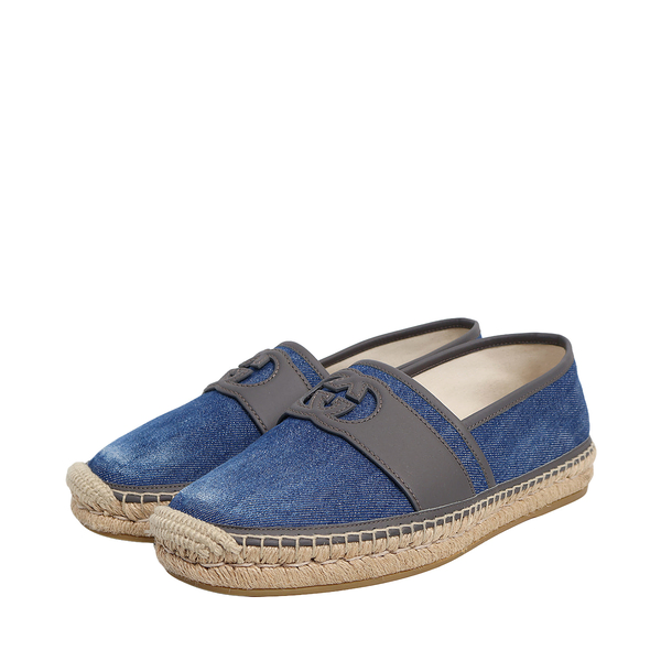 Denim GG Espadrilles Blue/Grey