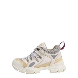 Mixed Material Flashtrek Sneakers White, view 2