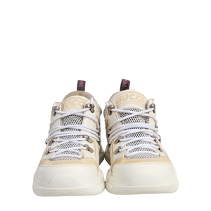 Mixed Material Flashtrek Sneakers White, view 3