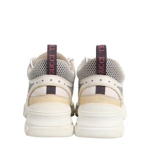 Mixed Material Flashtrek Sneakers White, view 7