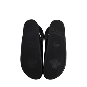 Leather Horsebit Slippers Black, view 5