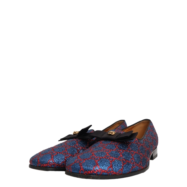 Lurex GG Loafers Blue/Red