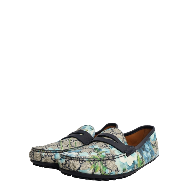 Supreme GG Blooms Loafers Blue
