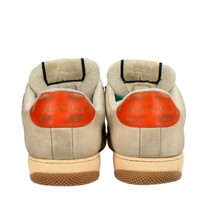 Mixed Material GG Screener Sneakers Green/Orange, view 5