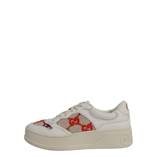 Leather Embroidered GG Chunky Sneakers Multicolour