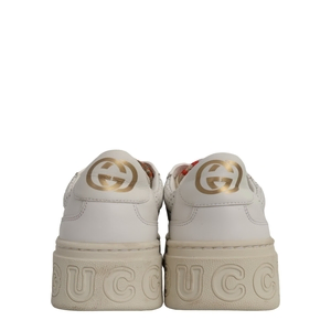Leather Embroidered GG Chunky Sneakers Multicolour, view 4