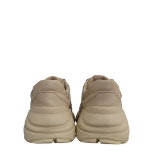 Leather Mouth Print Rhyton Sneakers Ivory, view 4