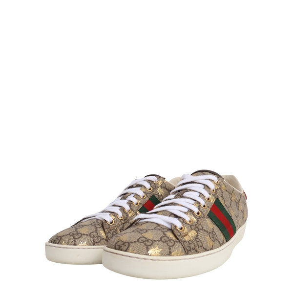 Supreme GG Ace Bee Sneakers Beige/Ebony