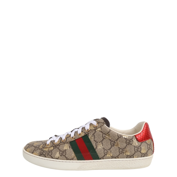 Supreme GG Ace Bee Sneakers Beige/Ebony