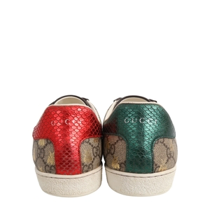 Supreme GG Ace Bee Sneakers Beige/Ebony, view 5