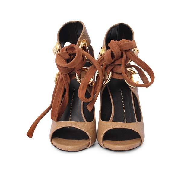 Leather/Suede Gladiator Sandals Tan