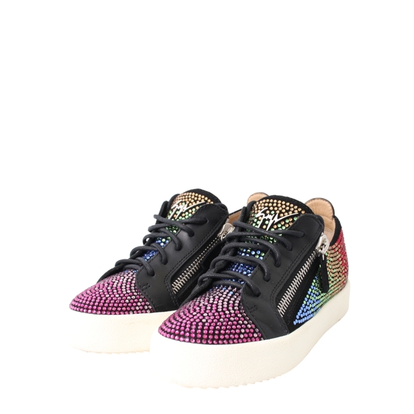 Embellished Sude/Leather Frankie Strass Sneakers Multicolour