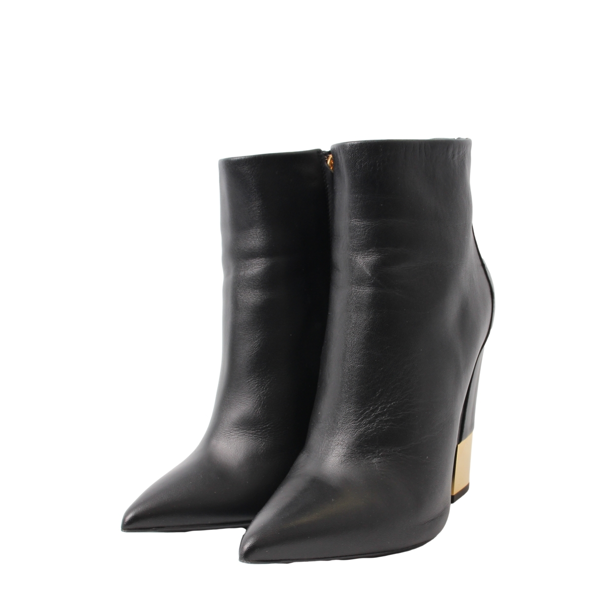 GIUSEPPE ZANOTTI Nubuck Buckled Ankle Boots Black | Luxity