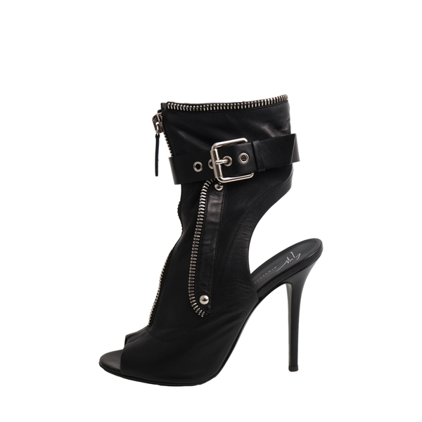 Leather Kendra Ankle Boots Black
