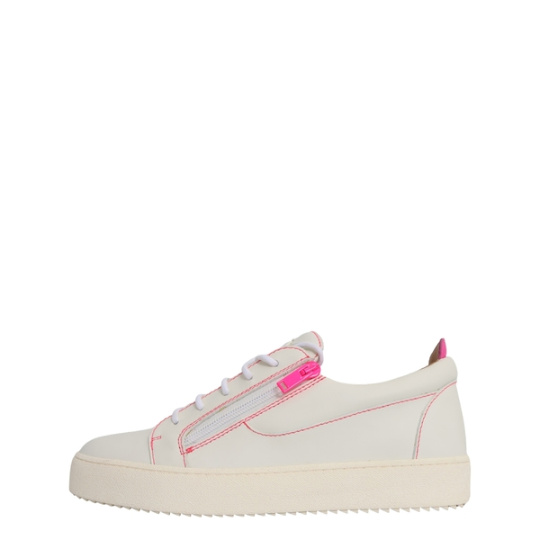 Leather Frankie Sneakers White/Pink
