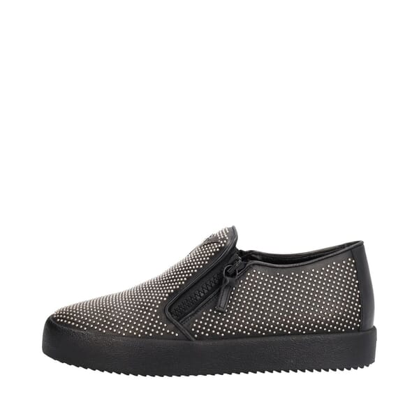 Leather Studded Eve Slip-On Sneakers Black