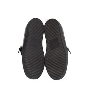 Leather Studded Eve Slip-On Sneakers Black, view 5