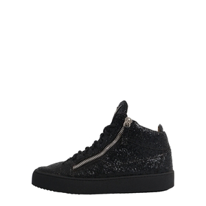 Glitter Frankie High Top Sneakers Black, view 2
