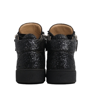 Glitter Frankie High Top Sneakers Black, view 4