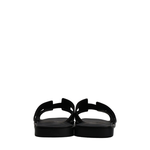 Leather Oran Sandals Black, view 4