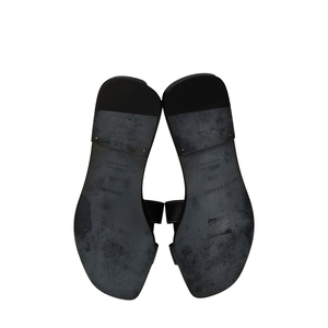Leather Oran Sandals Black, view 5