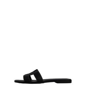 Leather Oran Sandals Black, view 2