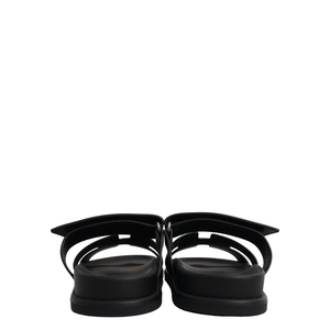 Leather Chypre Sandals Black, view 4