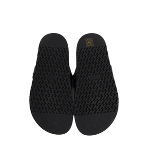 Leather Chypre Sandals Black, view 5