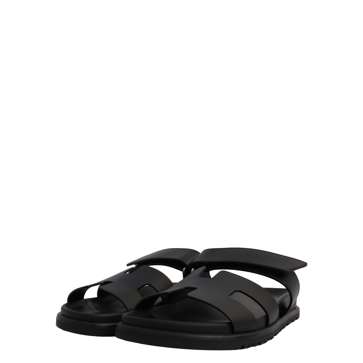 Leather Chypre Sandals Black