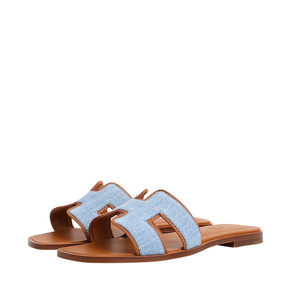 Denim Oran Sandals Blue/Natural
