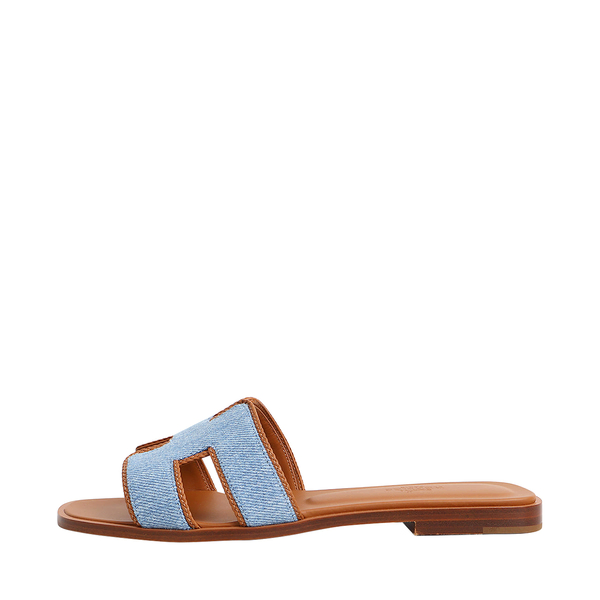 Denim Oran Sandals Blue/Natural