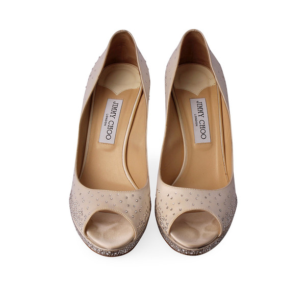 Satin Dali Pumps Ivory