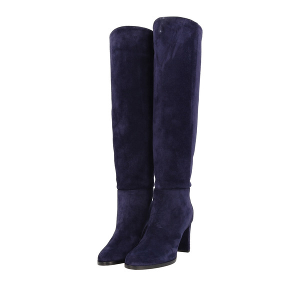 Suede Boots Navy