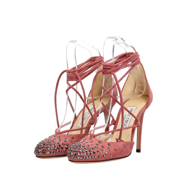 Suede Kamron Lace Up Pumps Ash Rose