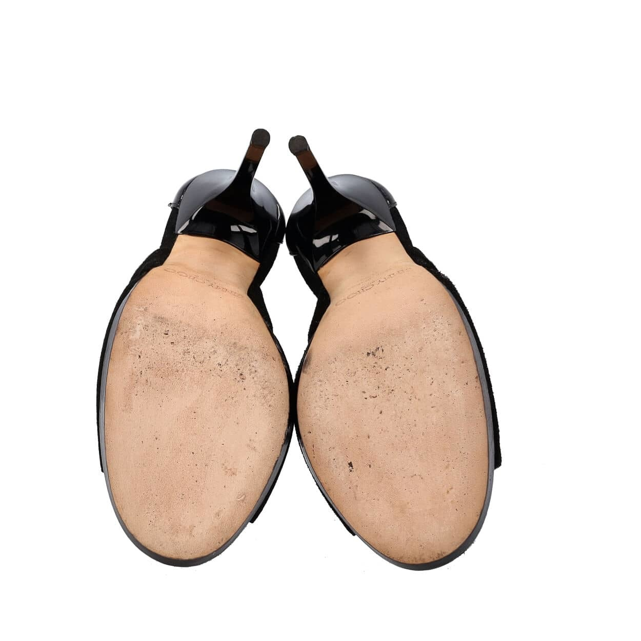 JIMMY CHOO Suede/Mesh Callie Sandals Black | Luxity