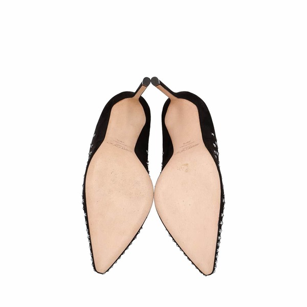 Suede Degrade Stars Romy Pumps Black