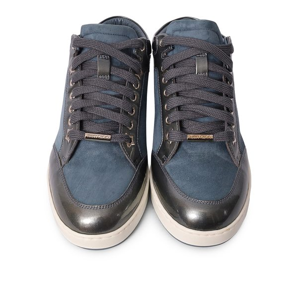 Patent/Suede Miami Sneakers Blue