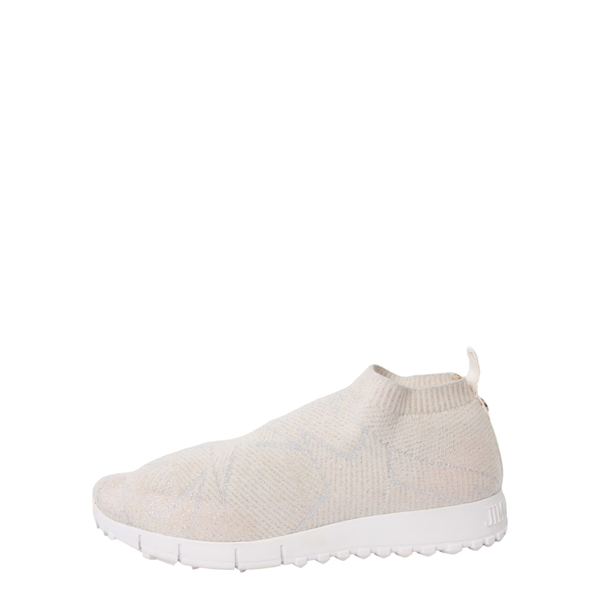 Lurex/Knit Norway Sneakers Cream