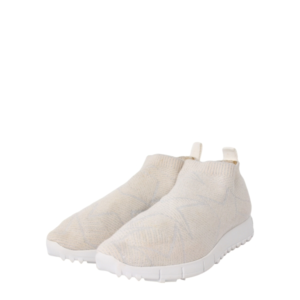 Lurex/Knit Norway Sneakers Cream