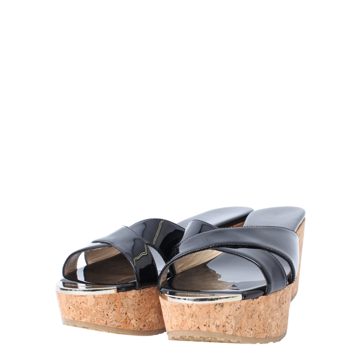 MIU MIU Denim Peep Toe Wedges Blue | Luxity