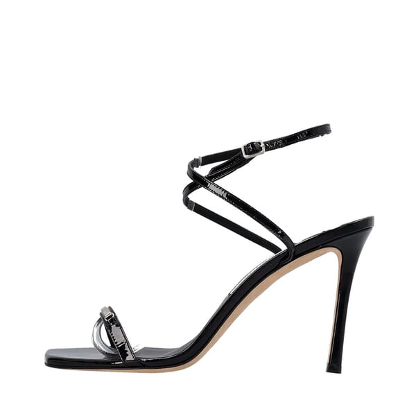 Patent Jaxon Sandals Black