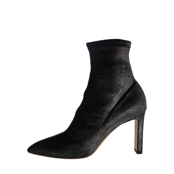 Velvet Louella Ankle Boots Black/Silver