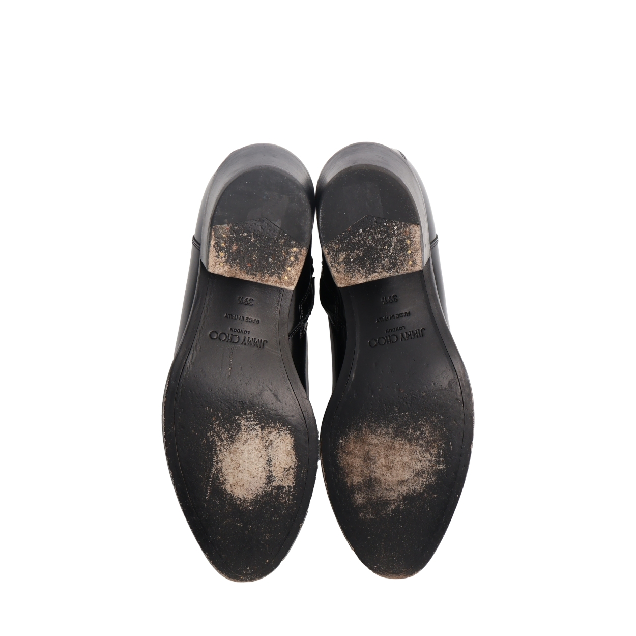 JIMMY CHOO Leather Ankle Boots Black | Luxity