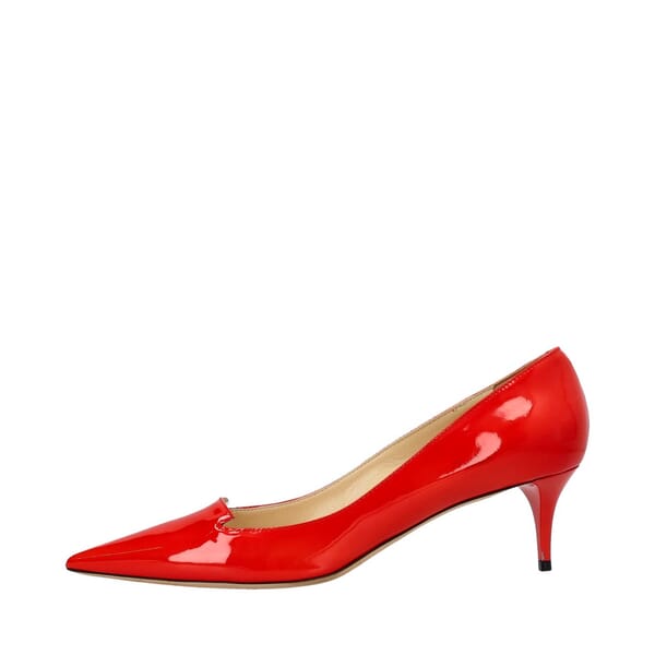 Patent Pumps Red